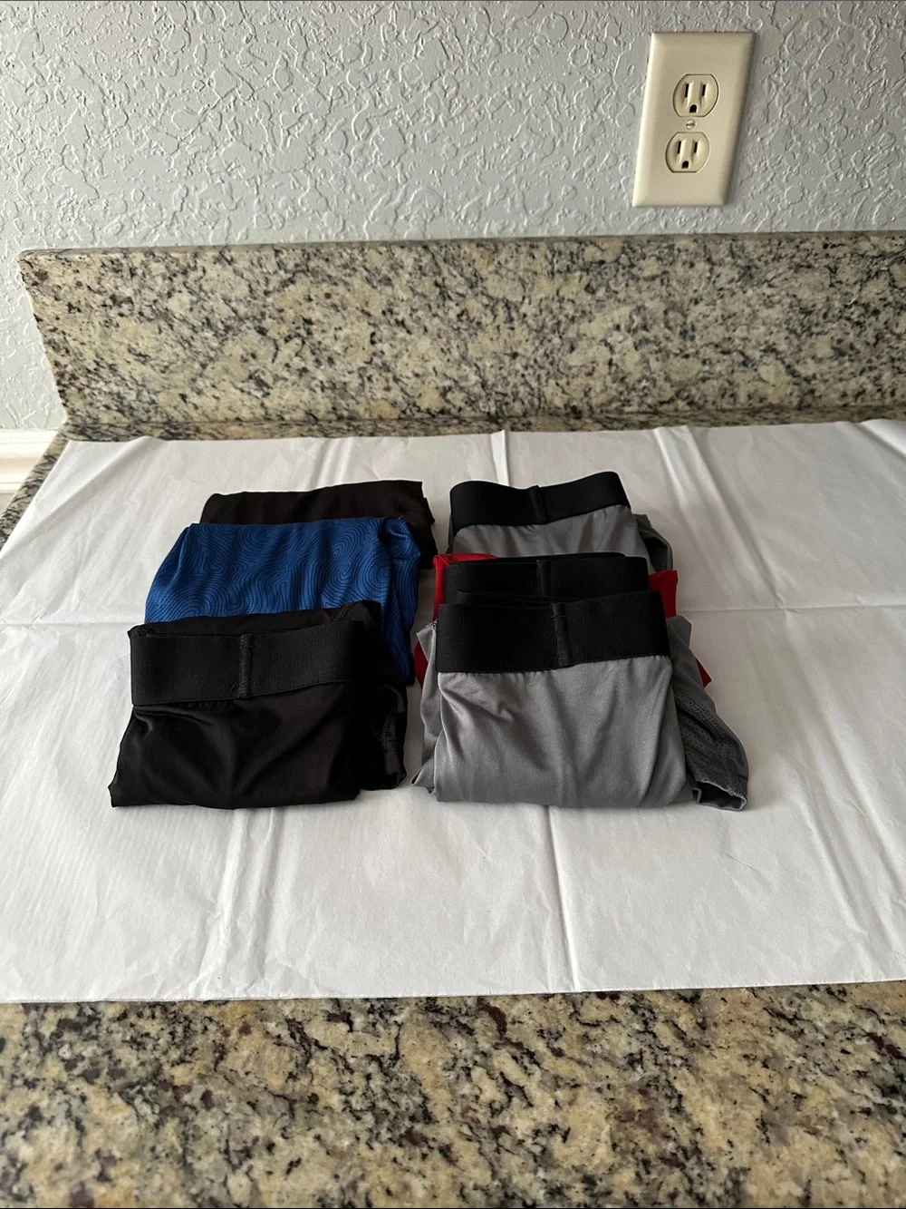 Athletic Works Men's Boxer Briefs Pack - Black, Blue, Red, Gray
